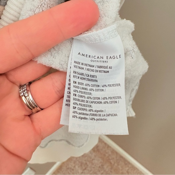 American Eagle Outfitters Pullover Leopard Print Hoodie Sz Medium - Picture 5 of 10